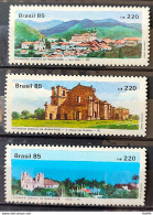 C 1447 Brazil Stamp World Heritage Of Humanity Black Gold 1985 Complete Series - Ongebruikt