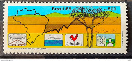 C 1443 Brazil Stamp National Climate Map Program 1985 - Neufs