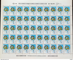 C 1442 Brazil Stamp 40 Years Military Parachute Skydiver 1985 Sheet - Unused Stamps