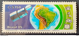 C 1439 Brazil Stamp Brasilsat Map Communication 1985 - Neufs