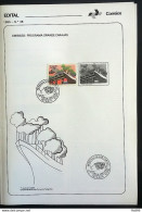 Brochure Brazil Edital 1985 38 Great Carajas Ship With Stamp Cbc Ma Sao Luis.jpg - Covers & Documents