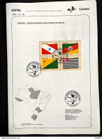 Brochure Brazil Edital 1985 36 Brazil SP RS AC With Stamp CBC PA BELÉM - Storia Postale