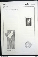 Brochure Brazil Edital 1985 33 UN Without Stamp Birthday - Storia Postale