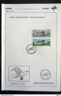 Brochure Brazil Edital 1985 32 Muniz With Stamp CBC SP Sao José Dos Campos - Covers & Documents