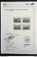 Brochure Brazil Edital 1985 31 Maritima Connection River Niteroi Vessel Without Stamp - Lettres & Documents