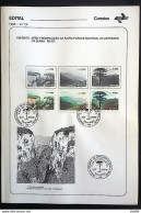 Brochure Brazil Edital 1985 29 Aparados Da Serra With Stamp CBC RS - Storia Postale