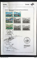 Brochure Brazil Edital 1985 31 Maritima Connection River Niteroi Ship With Stamp Cbc Rj Niteroi - Brieven En Documenten