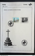 Brochure Brazil Edital 1985 22 Paraiba Church Religion With Stamp CBC PB Joao Pessoa - Covers & Documents