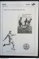 Brochure Brazil Edital 1985 18 World Cup Football Mexico Without Stamp - Lettres & Documents