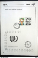 Brochure Brazil Edital 1985 19 Youth With Stamp CBC RJ - Cartas & Documentos