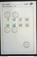 Brochure Brazil Edital 1985 01 Ciphes With Stamp Cpd Sp - Covers & Documents