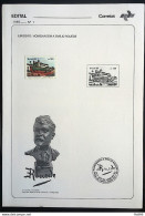 Brochure Brazil Edital 1985 01 Emilio Roude Art With Stamp - Briefe U. Dokumente