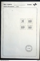 Brochure Brazil Edital 1985 01 Cipheras Without Stamp - Briefe U. Dokumente