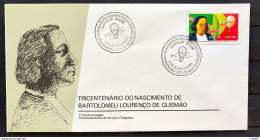 Brazil Envelope FDC 387 1985 Padre Bartolomeu De Gusmao CBC SP 01 - FDC