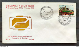 Brazil Envelope PVT FIL 001 1985 Emilio Rouede Church CBC RJ - FDC