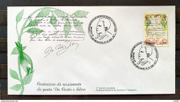 Brazil Envelope FDC 388 1985 Poet Costa E Silva Literature CBC Brasilia - FDC