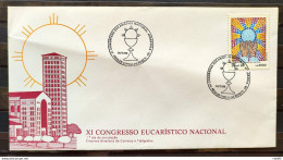 Brazil Envelope FDC 368 1985 Eucharistic Congress Religion CBC SP 02 - FDC