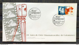 Brazil Envelope FDC 369 1985 Cinema Cataguases Art CBC MG 01 - FDC