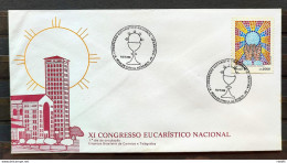 Brazil Envelope FDC 368 1985 Eucharistic Congress Religion CBC SP 01 - FDC