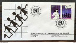 Brazil Envelope FDC 364 1985 UNICEF Woman Child Development Health CBC Brasilia 01 - FDC