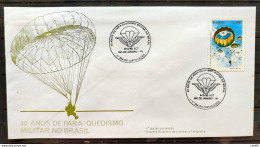 Brazil Envelope FDC 353 1985 Military Parachute CBC RJ 01 - FDC