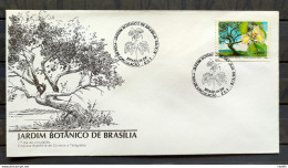 Brazil Envelope FDC 352 1985 Botanical Garden Environment CBC Brasilia 02 - FDC