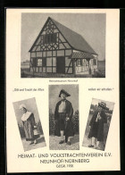 AK Neunhof / Nürnberg, Heimatmuseum Neunhof, Männer Und Frau In Tracht  - Nuernberg