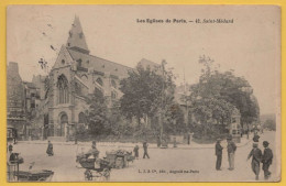 CPA PARIS Eglise SAINT MEDARD - Ambulant De PATATE - 1906 - Iglesias
