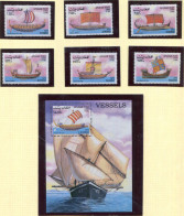 (lot 7) Afghanistan ** Série De Timbres + Bloc - Bateaux - Afghanistan