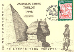 JOURNEE DU TIMBRE 1998 TOULON - Gedenkstempels