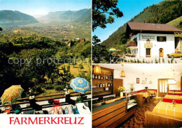 73641715 Dorf Tirol Pension Jausenstation Farmerkreuz Terrasse Landschaftspanora - Andere & Zonder Classificatie