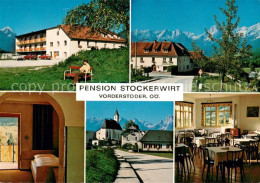 73641707 Vorderstoder Gasthof Pension Stockerwirt Ortsmotiv Mit Kirche Alpenblic - Other & Unclassified