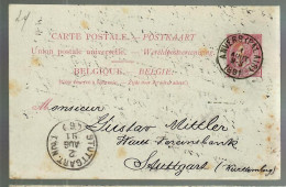 79954 -  ANVERS (PALAIS)  Pour  L'Allemagne - Cartoline 1871-1909