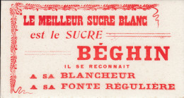 Ancien BUVARD & BLOTTER - Sucre Béghin - Altri & Non Classificati