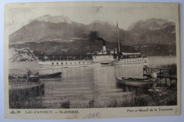 FRANCE - HAUTE SAVOIE - SAINT-JORIOZ - Le Port - 1938 - Annecy