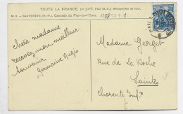 JEANNE D'ARC 50C SEUL CARTE CAUTERETS AMBULANT PAU A TOULOUSE E 1929 - 1921-1960: Modern Tijdperk
