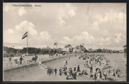 AK Travemünde / Ostsee, Strandpartie  - Luebeck-Travemuende