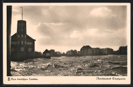 AK Cuxhaven, Sturmflut An Der Alten Liebe  - Cuxhaven