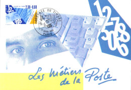 CARTE MAXIMUM 1990 JOURNEE DU TIMBRE - VILLEURBANNE - 1990-1999