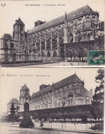 18 - BOURGES - La Cathedrale - LOT 2 CARTES - Bourges