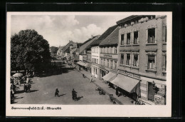 AK Sommerfeld /Niederlausitz, Markt Mit Geschäften  - Otros & Sin Clasificación