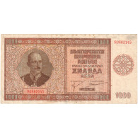 Bulgarie, 1000 Leva, 1942, KM:61a, TTB+ - Bulgarie