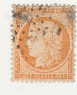 France N° 38a Ceres Siége De Paris 40 C Jaune-orange - 1870 Beleg Van Parijs