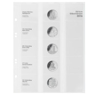 Lindner Vordruckblatt Publica M Für 20 Euro-Silbermünzen MU20E16 Neu - Material