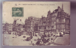 59 - MALO-les-BAINS - LA PLAGE ET SES CHALETS - ANIMÉE -  - Malo Les Bains