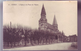 78 - POISSY - L'ÉGLISE ET LA PLACE DE L'ÉGLISE -  - Poissy