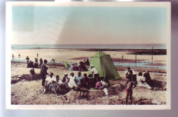 14 - SAINT-AUBIN - LA PLAGE - ANIMÉE - COLORISÉE -  - Saint Aubin