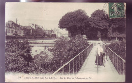 78 - SAINT-GERMAIN-en-LAYE - SUR LE PONT DE L'ASCENSEUR - ANIMÉE -  - St. Germain En Laye (Schloß)