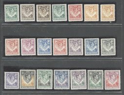 1938-52 Northern Rhodesia, Stanley Gibbons N. 25/45, Serie Di 21 Valori - MNH** - Altri & Non Classificati