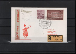 Schweiz Luftpost FFC Swissair  3.4.1973 Wien - Bankok - Premiers Vols